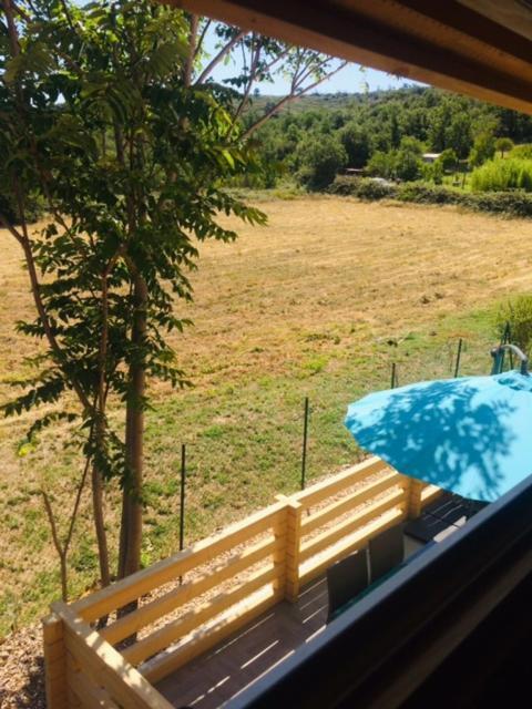Gite Le Chalet Des Milles Et Un Chemins Castelnou 外观 照片